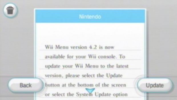 Aggiornamento del sistema per Nintendo Wii