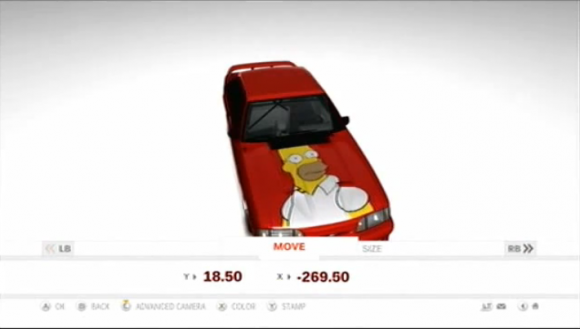 Forza Motorsport 3: video-guida per la creazione di Homer Simpson