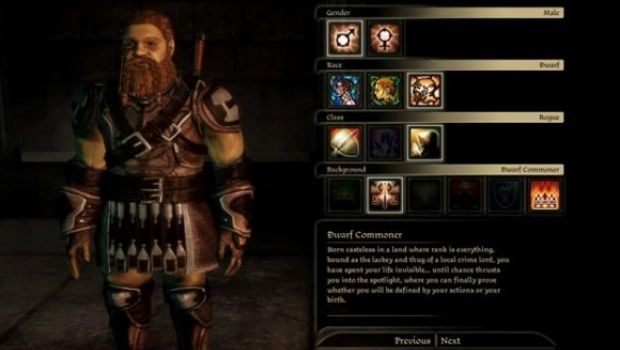 Dragon Age: Origins - l'editor dei personaggi rilasciato prima del gioco