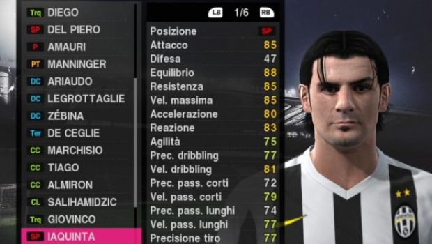 Pro Evolution Soccer 2010: i volti e le statistiche di tutti i giocatori di Serie A in 700 immagini