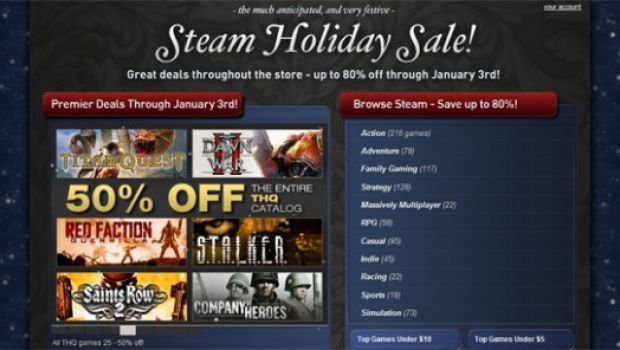 Grandi sconti su Steam per le vacanze di Natale