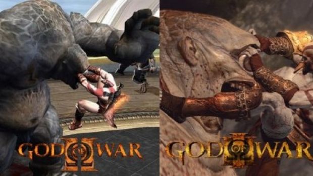 God of War III: immagini comparative con God of War II