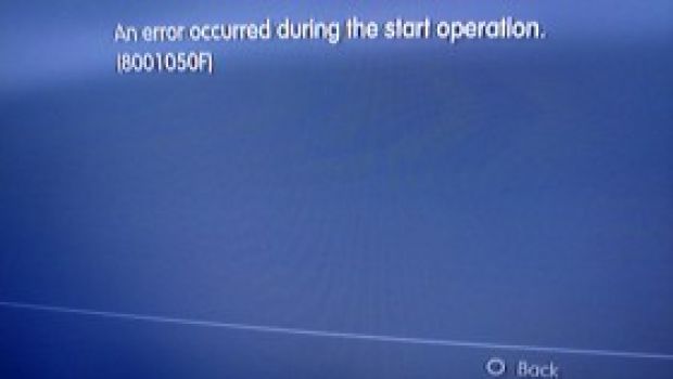 Errore 8001050F: colpite 8 PlayStation 3 