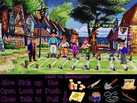 Monkey Island 2: LeChuck's Revenge - Spitting Contest