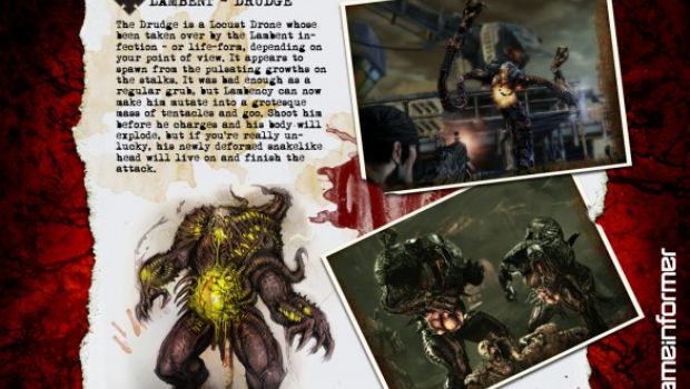 Gears of War 3: schede descrittive dei Lambent da Game Informer