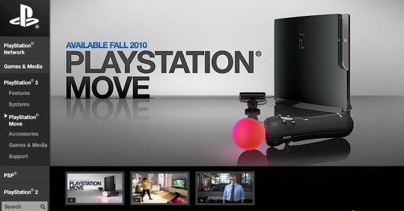 PlayStation Move: Sony apre il sito ufficiale