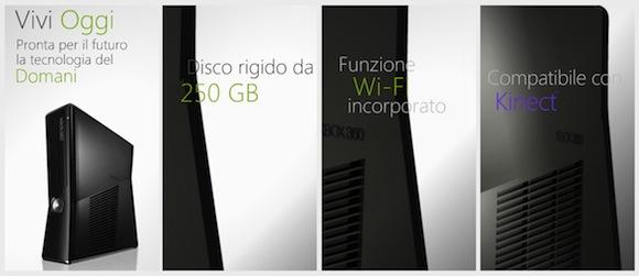 Xbox 360 Slim svelata da un banner pubblicitario in italiano