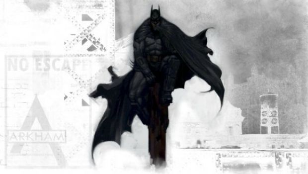 Batman: Arkham City - l'artwork del Cavaliere Oscuro creato da zero in video
