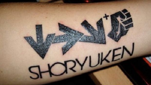Epic Fail! Il tatuaggio con la sequenza dei comandi dello Shoryuken... sbagliata