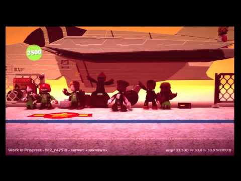 LittleBigPlanet 2 Beta - Street Fighter LBP Guile's Theme and Sackbot Fighting Controls Demo