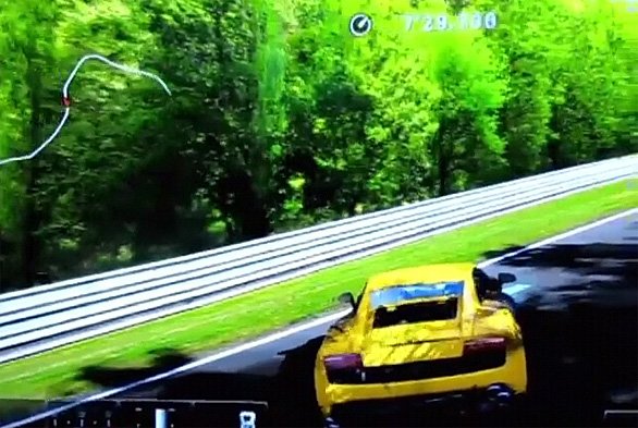 Gran Turismo 5: una Lamborghini Gallardo si danneggia al Nurburgring in video