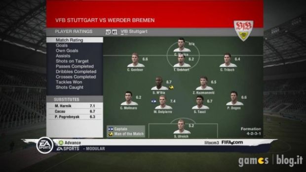 FIFA 11: la modalità Carriera in immagini