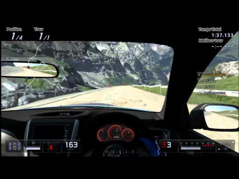 Gran Turismo 5 Gameplay : Subaru Impreza STI 2010 sur Eiger Nordwand Piste K