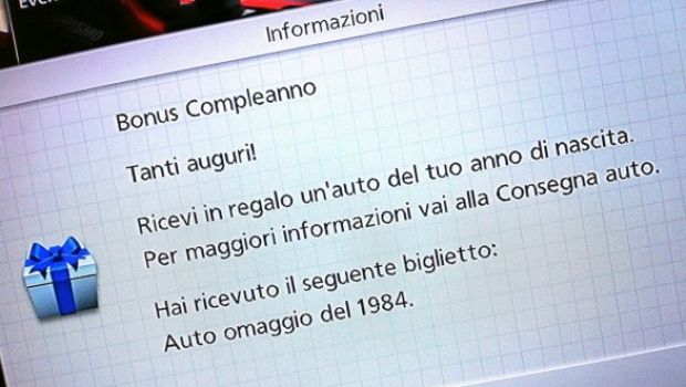 Gran Turismo 5 regala auto bonus per i compleanni