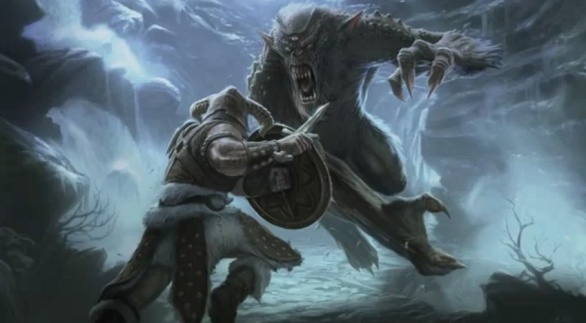 The Elder Scrolls V: Skyrim - la creazione dell'artwork del troll di caverna in video