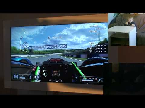 My 4 - years old brother play GT5 (X2010)
