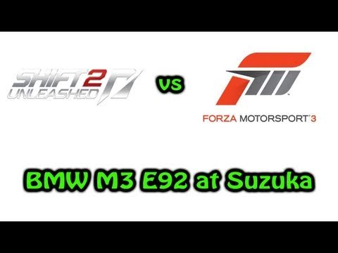 Forza Motorsport 3 vs SHIFT 2: Unleashed - BMW M3 E92 at Suzuka