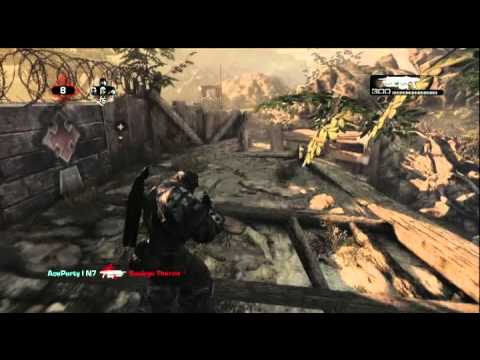 Gears of War 3: multiplayer beta - Trenches gameplay
