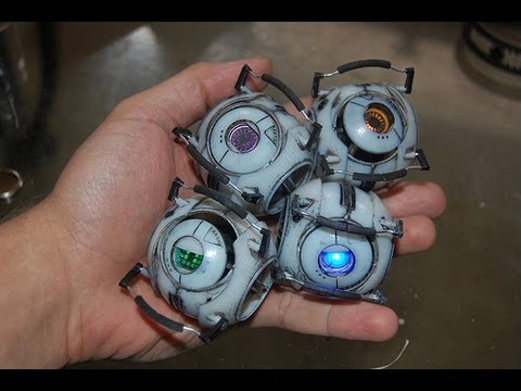 Portal 2 Personality Sphere Figures (Wheatley, Space, Adventure/Rick, 