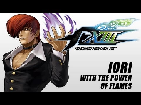 The King of Fighters XIII: Iori with the power of flames