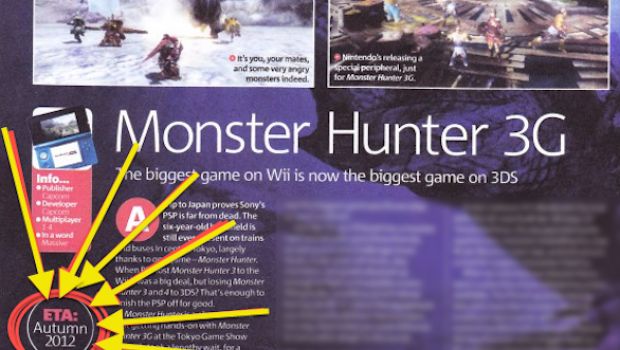 Monster Hunter 3G previsto per l'autunno del 2012?