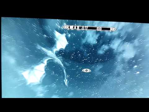 Skyrim 1.2 PS3 Glitch - Backwards Flying Dragons!