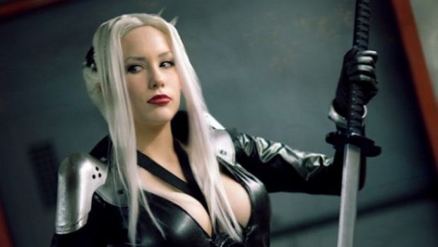 Cosplay di Crystal Graziano: Sephiroth (Final Fantasy VII), Venus (Metal Gear Ac!d) e Mourningstar (Firefall)