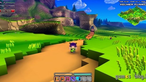 Cube World: nuove immagini tra girasoli pixellosi e casette di campagna