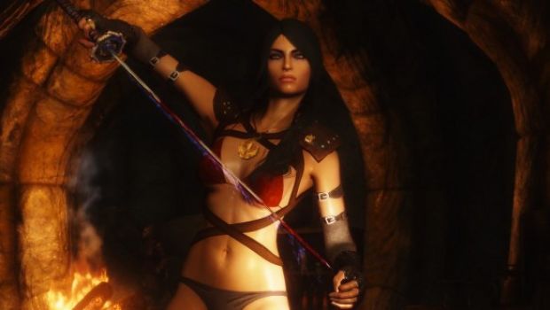 The Elder Scrolls V: Skyrim - galleria di mod artistiche con Dovahkiin donna (parte 3)