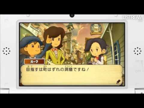 New Professor Layton 3DS - Nintendo Direct August Footage