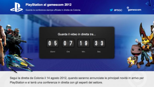 Sony apre una pagina per la diretta video della conferenza GamesCom