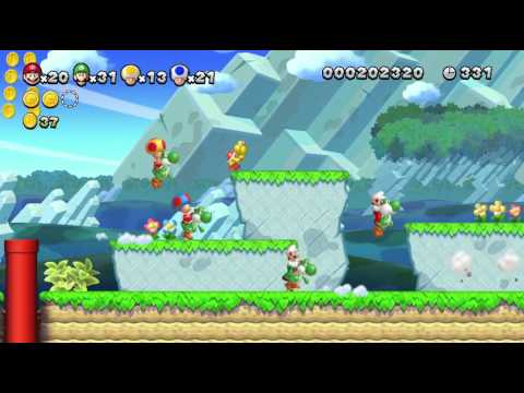 New Super Mario Bros. U Multiplayer Gameplay