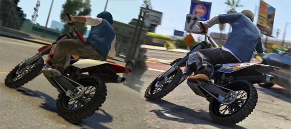 Grand Theft Auto V: immagini comparative con GTA IV