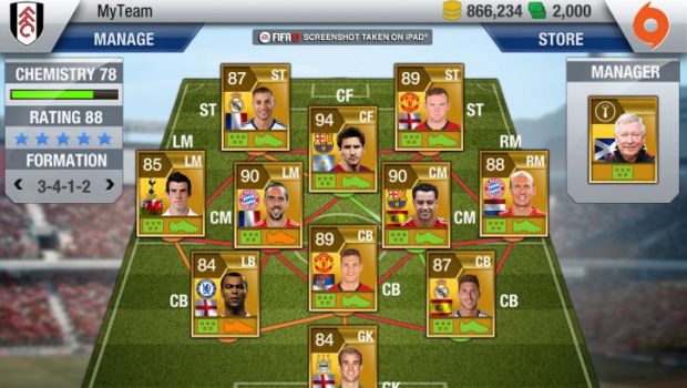 FIFA 13: la versione iOS guadagna la modalità FIFA Ultimate Team - immagini e dettagli