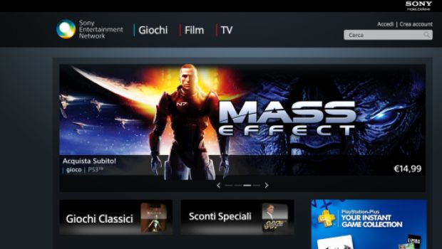 Sony Entertainment Network: disponibile il PlayStation Store via browser