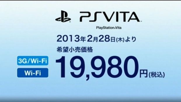 Sony taglia i prezzi di PlayStation Vita, Wi-Fi e 3G in Giappone allo stesso prezzo