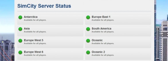 SimCity server status, Maxis mette online una pagina web dedicata