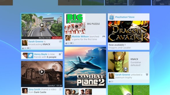 PlayStation 4: Sony mostra alcune nuove immagini dell'interfaccia utente