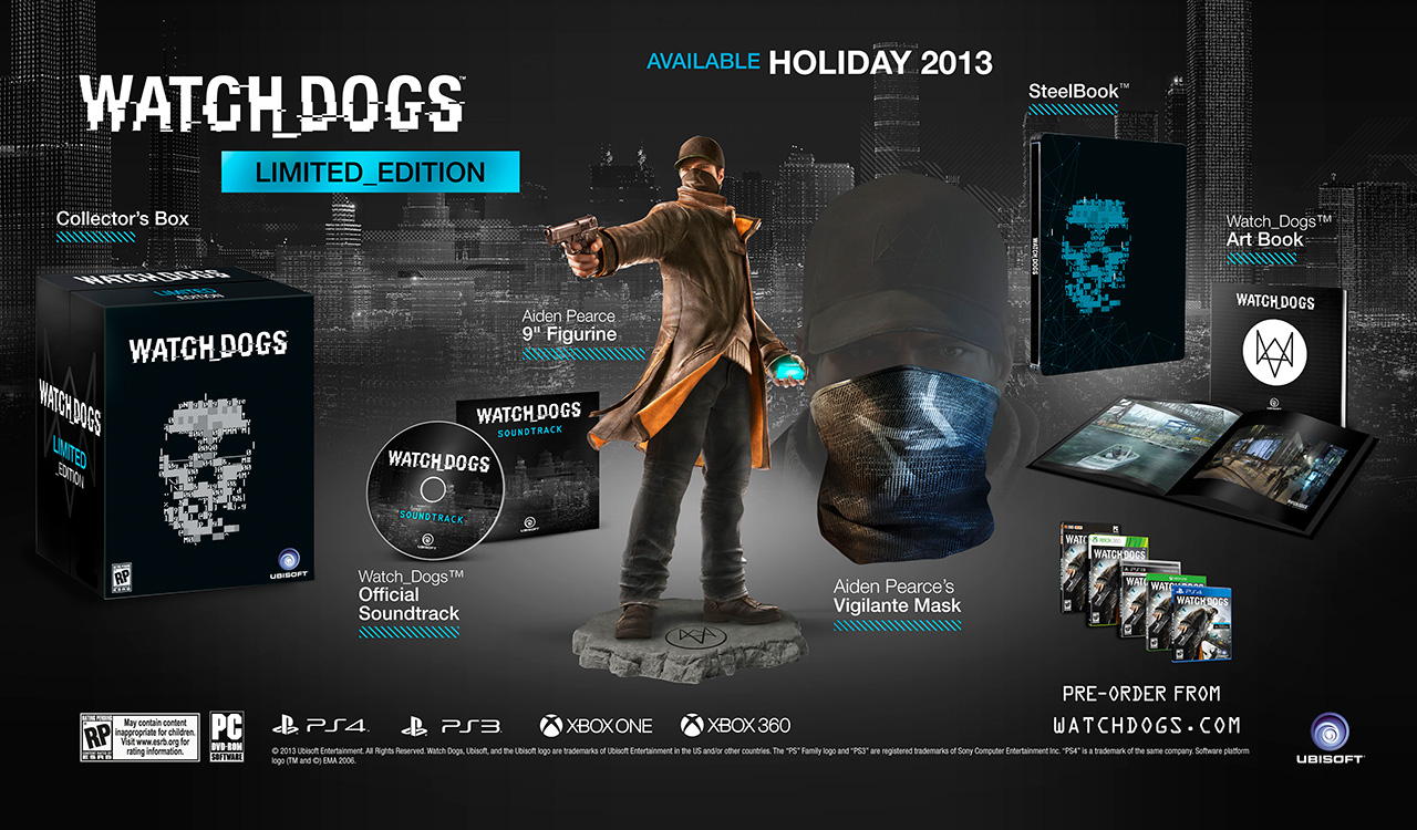 Watch Dogs Limited Edition svelata da Ubisoft per il mercato USA