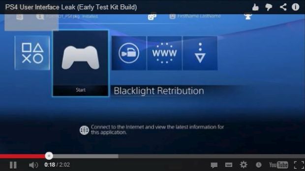 PlayStation 4: l'interfaccia fa capolino in un video di Blacklight: Retribution