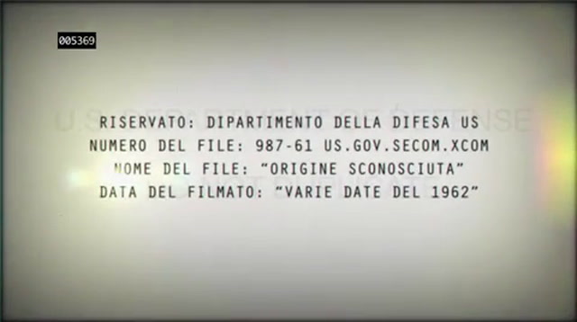 The BureauXCOM Declassified filmato introduttivo
