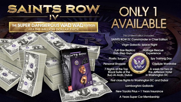 Saints Row IV: ecco la Super Dangerous Wad Wad Edition da 1 milione di dollari