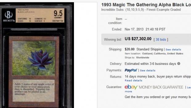 Magic: The Gathering, la carta Alpha Black Lotus del 1993 venduta a oltre 27.000 dollari