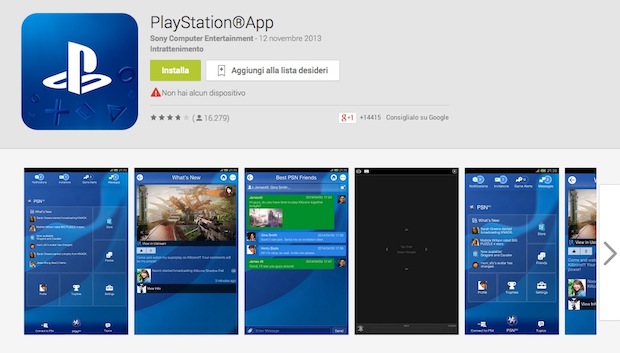 PlayStation 4: l'app ufficiale arriva su Android e iOS