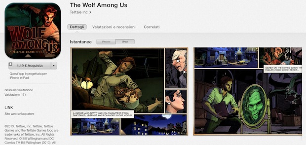 The Wolf Among Us arriva su iPhone e iPad