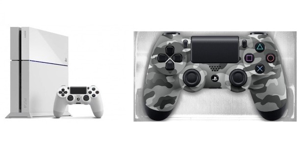 PlayStation 4 Glacer White e Dual Shock Urban Camouflage all'E3 2014