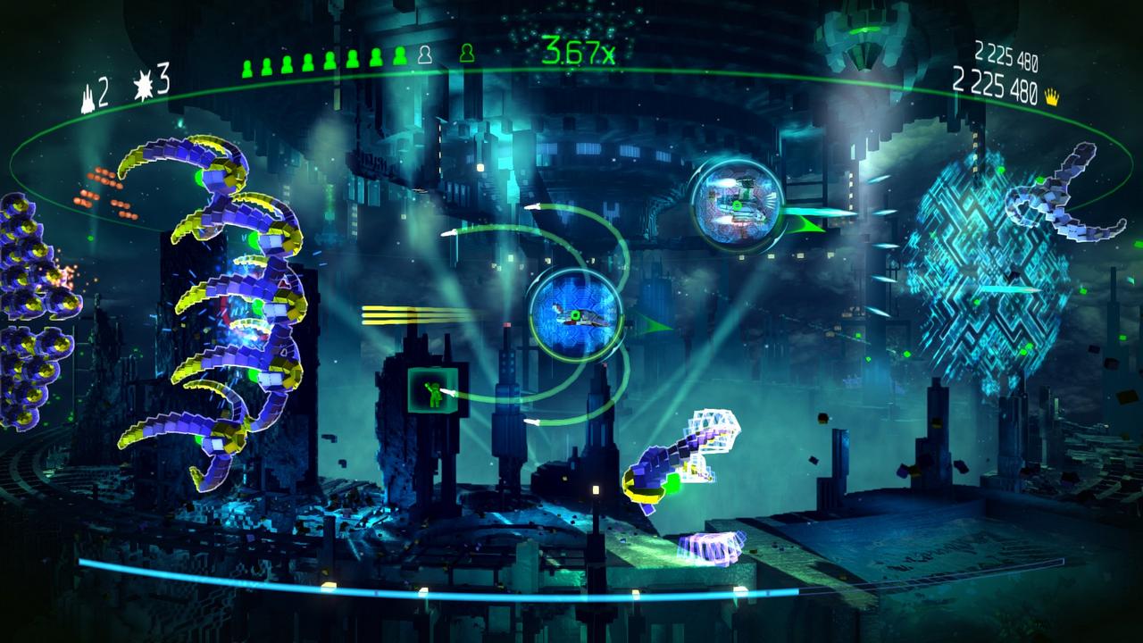 Resogun: l'aggiornamento di giugno introduce la co-op in locale e l'editor di astronavi