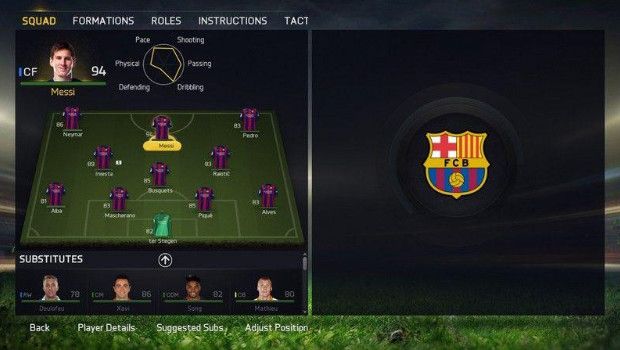 FIFA 15: ecco il nuovo modulo per la gestione della squadra