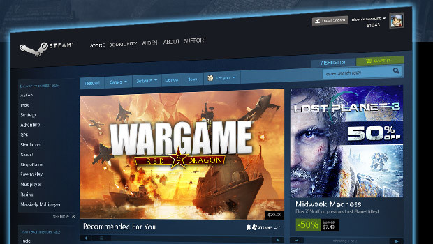 Steam: Valve presenta il nuovo negozio