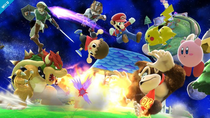 Super Smash Bros. per Wii U: sequenza introduttiva e nuove immagini sulla Mischia a 8 giocatori